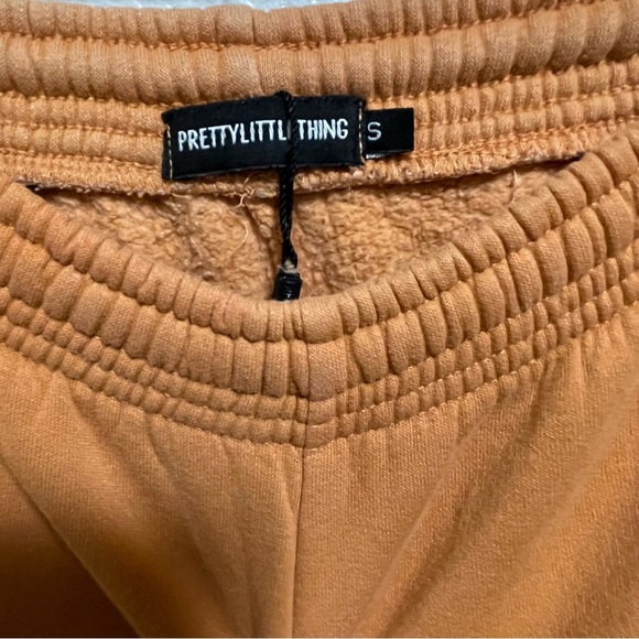 PrettyLittleThing Orange Elastic Waist Joggers W Pockets Small - Picture 4 of 8